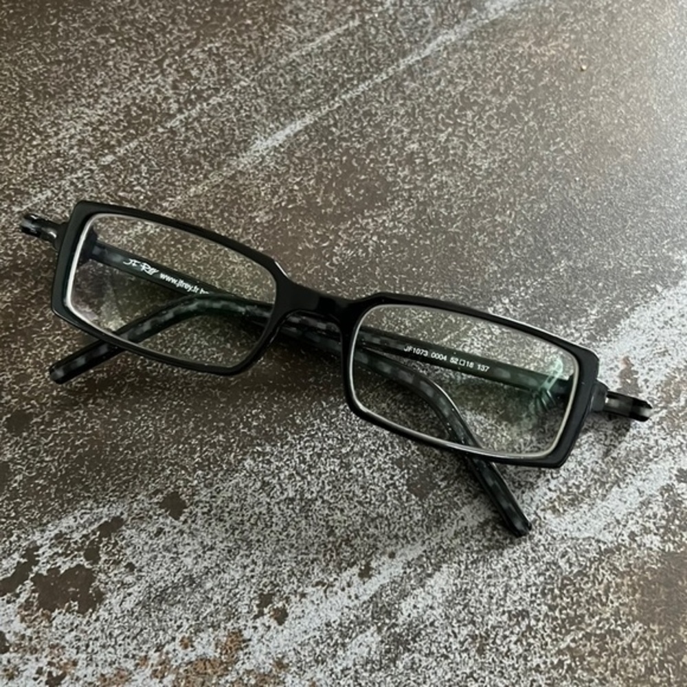 🖤🖤🖤JF Rey frames glasses black rectangle 52 eye